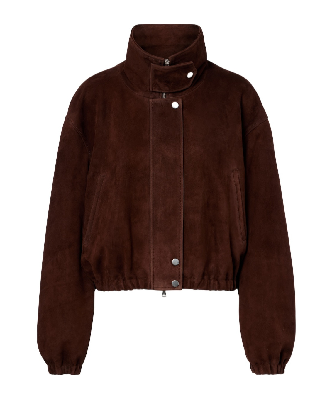Nour Hammour Pia Long-sleeved Short Jacket In Brown