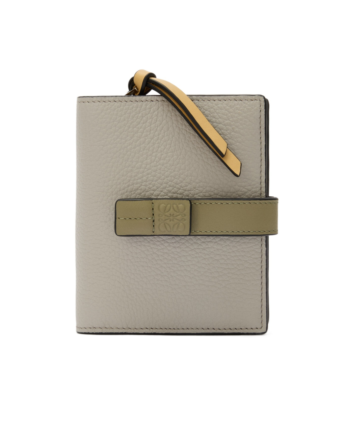 Loewe Compact Zip Wallet In Soft Grained Calfskin In Nude