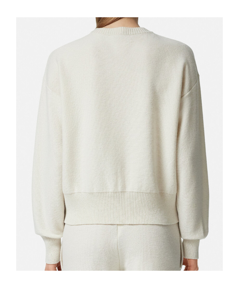 Shop Versace Medusa-motif Sweatshirt In White