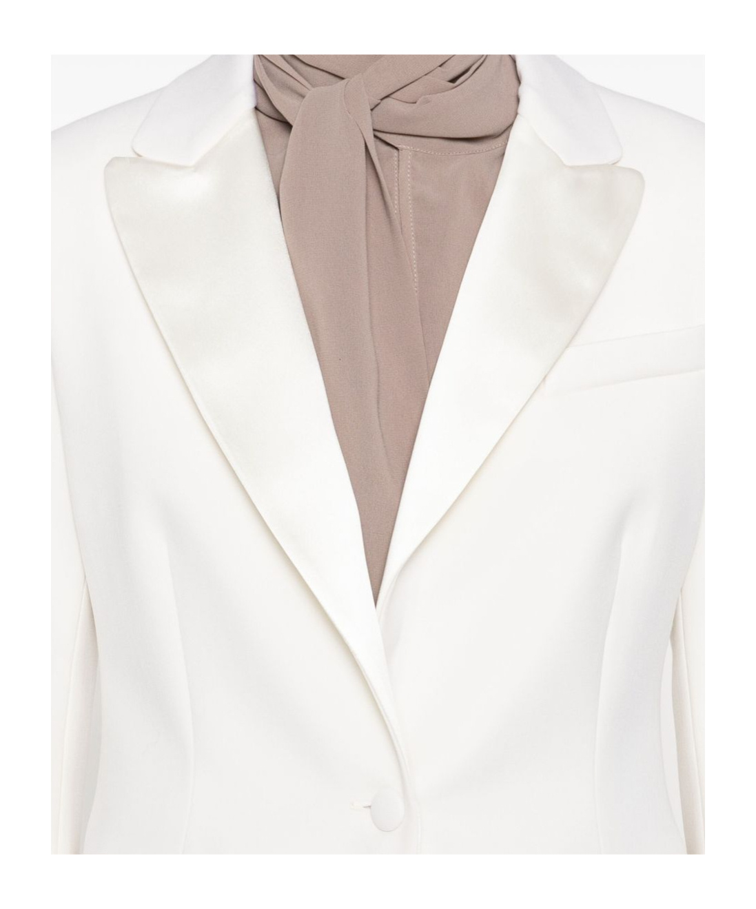 P.a.r.o.s.h Single-breasted Wool-blend Blazer In White