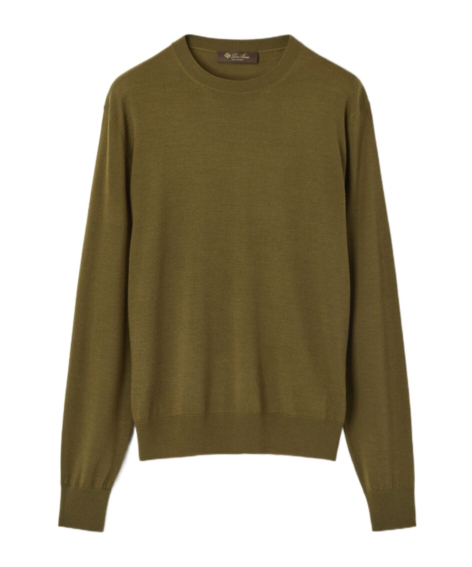 Loro Piana Arona Cashmere Sweater In Fern Grass Land