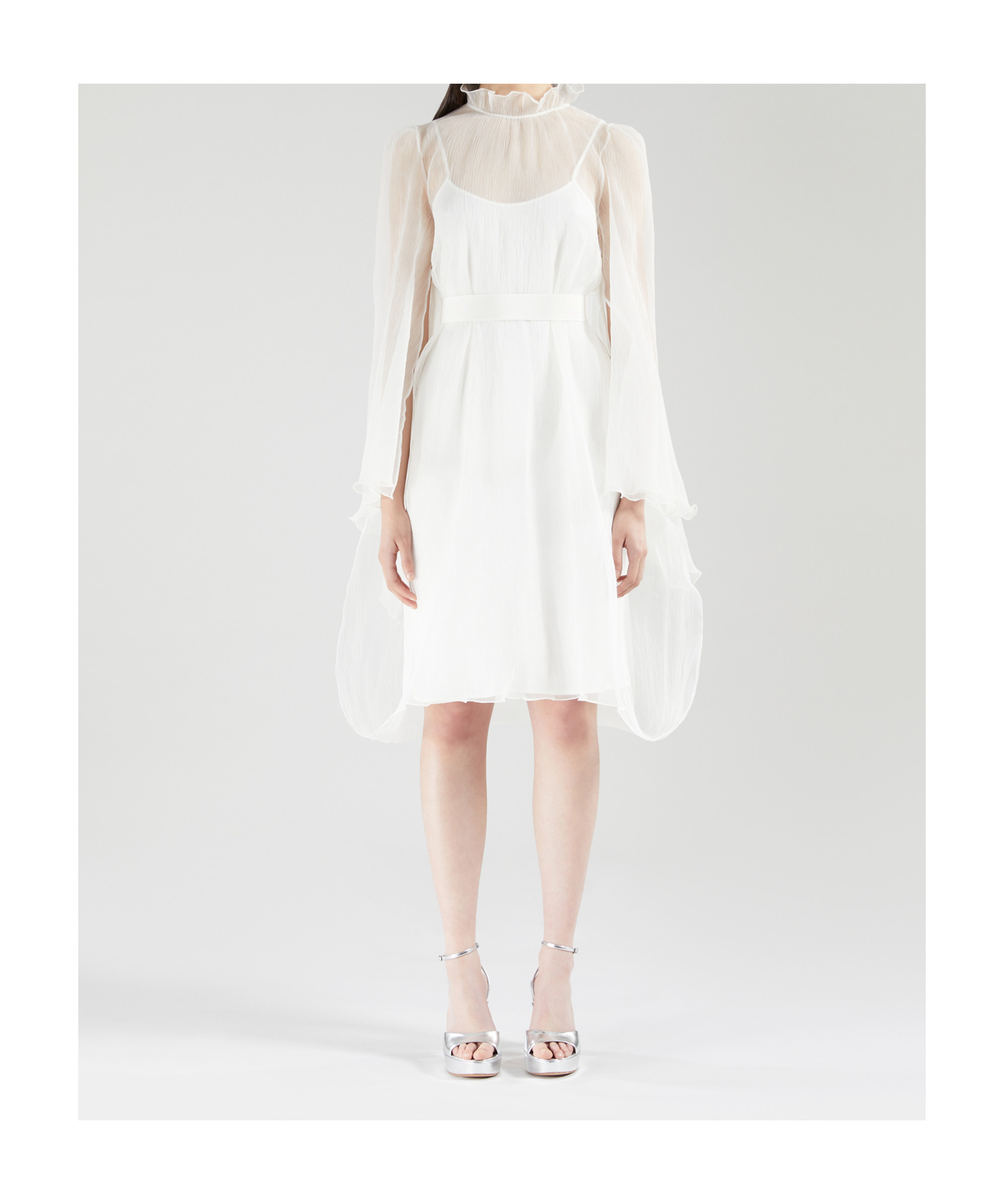 Max Mara Long Sleeve Dress In Gray