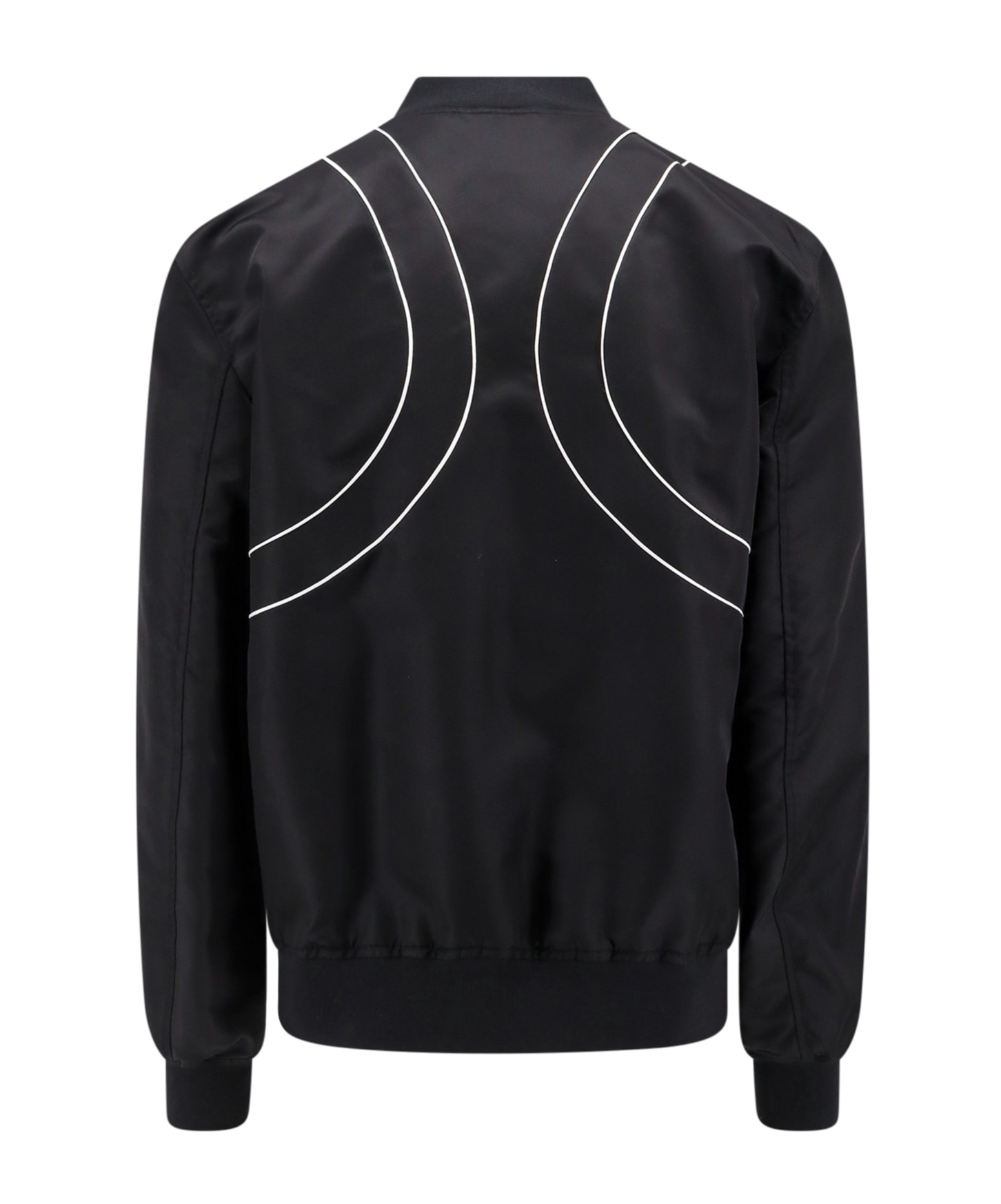 ALEXANDER MCQUEEN PIPED-TRIM ZIP-UP BOMBER JACKET