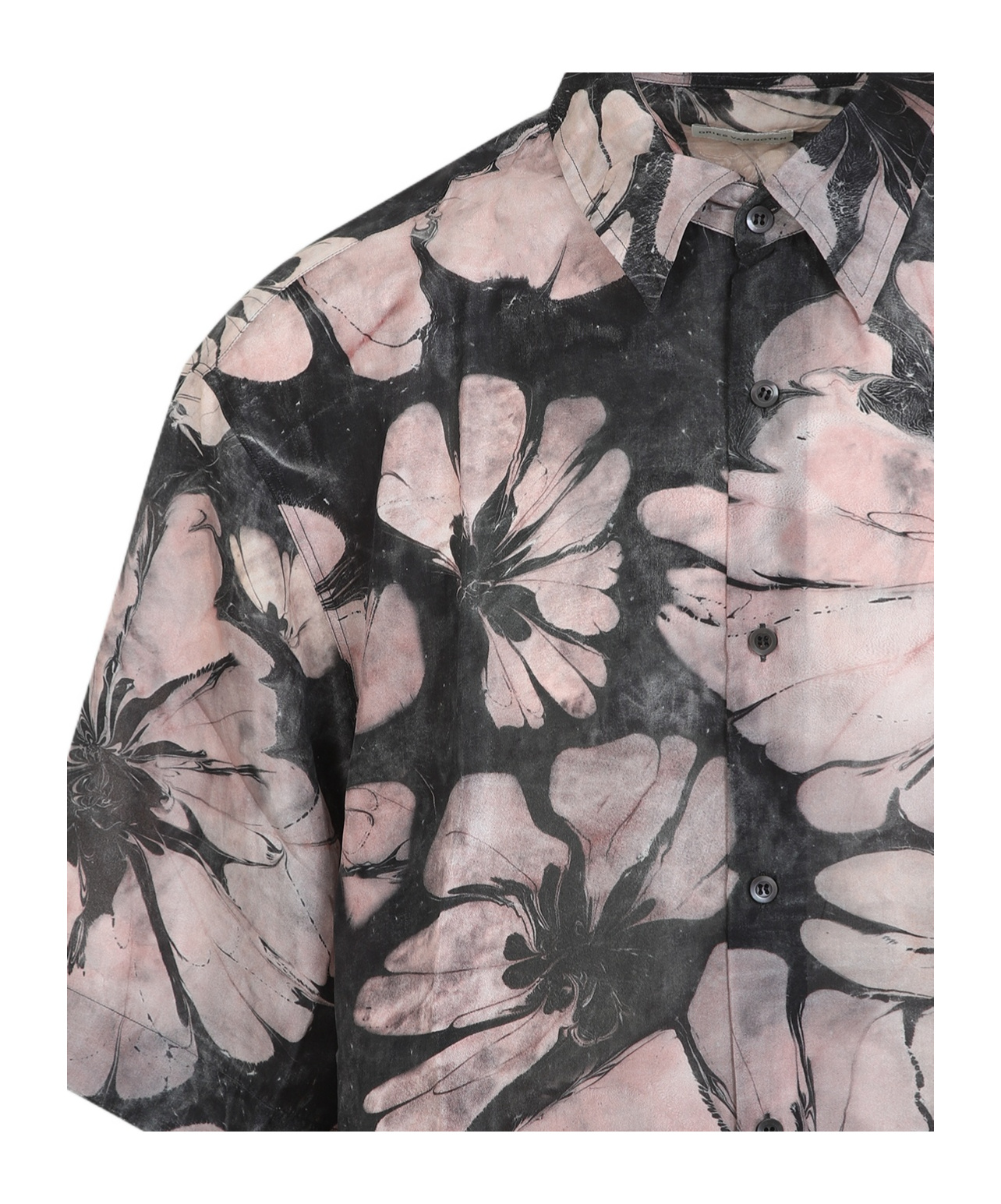 Dries Van Noten Men's Cassidye Shirt In Gray