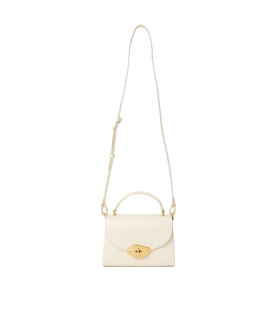 Mulberry Small Lana Top Handle Bag In White