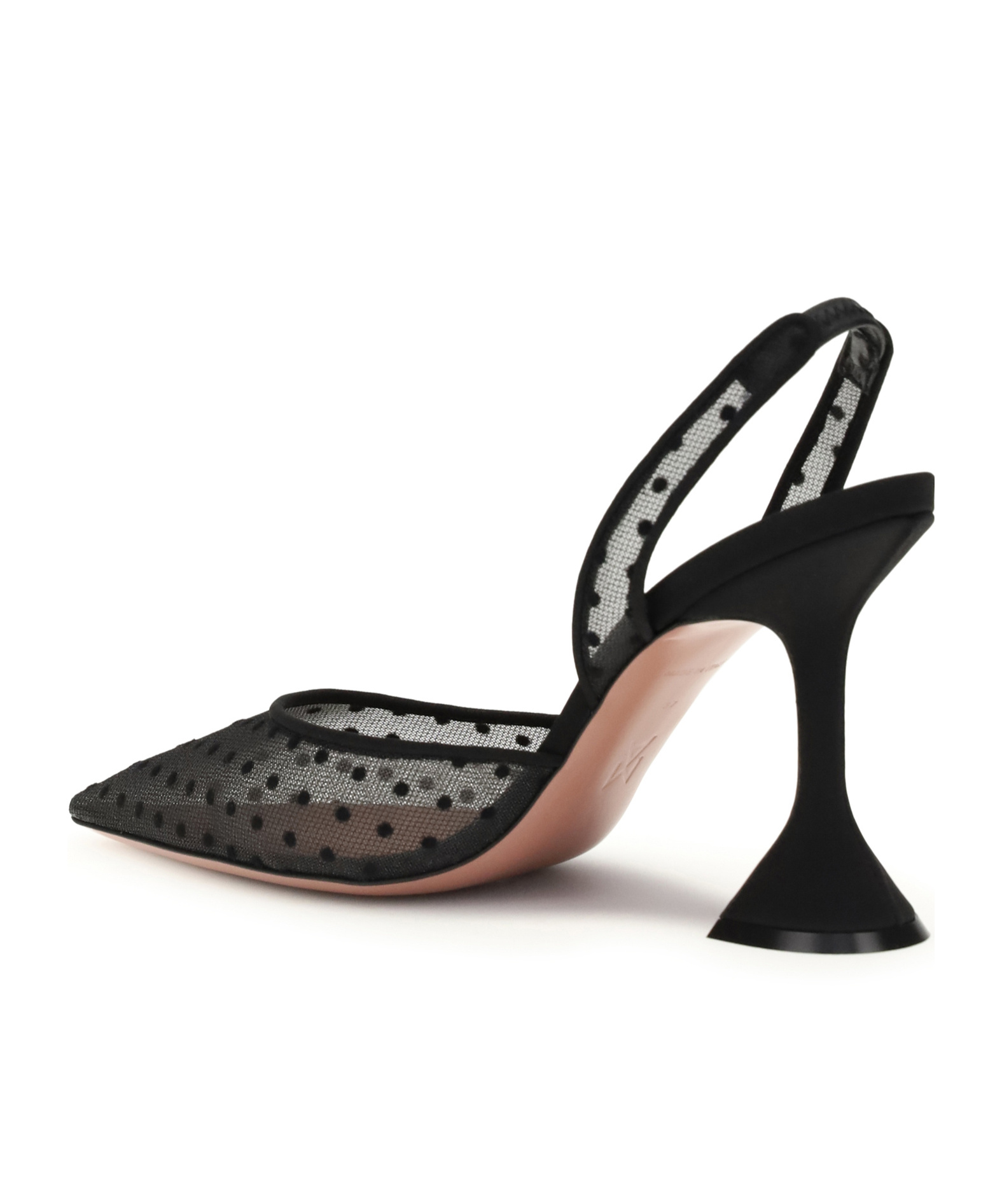 Amina Muaddi Pointed High-heeled Sandals In Black