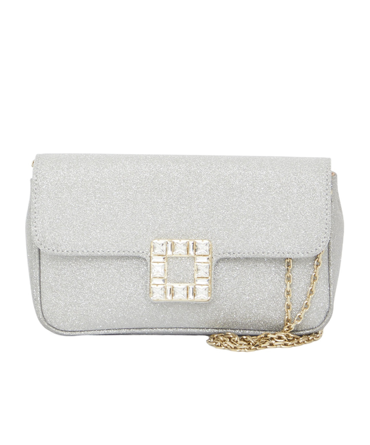 Shop Roger Vivier Flip Shoulder Bag In White