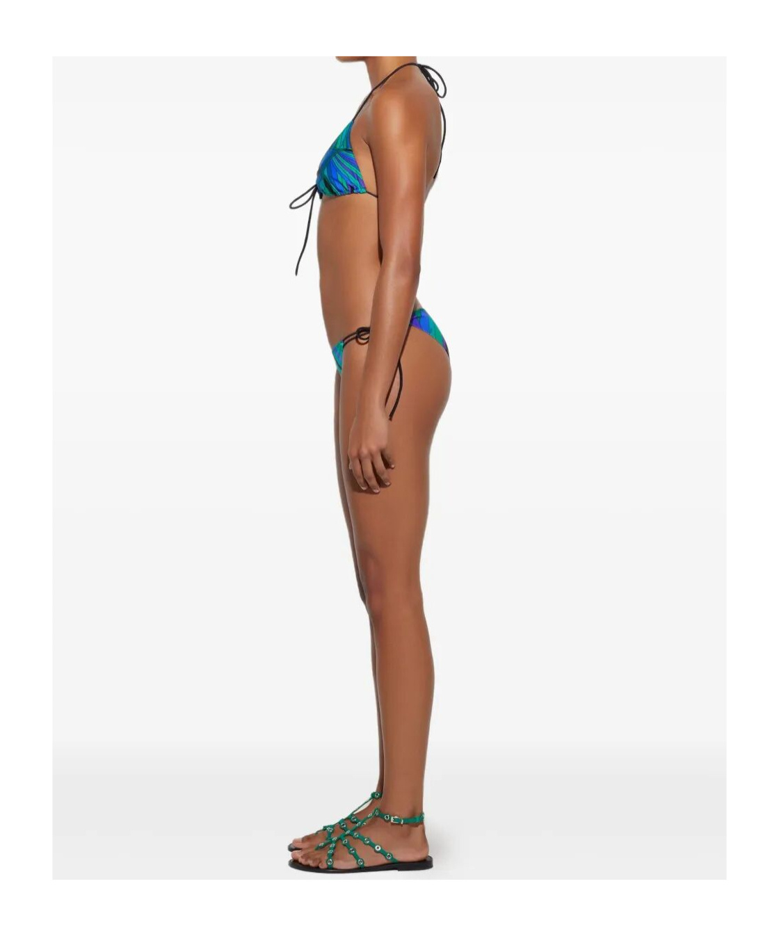 Emilio Pucci Iride-print Triangle Bikini Top