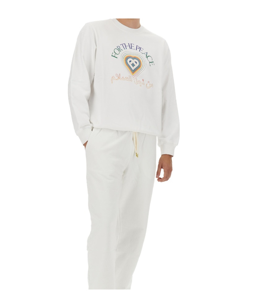 Casablanca Sweatshirt With Logo In White