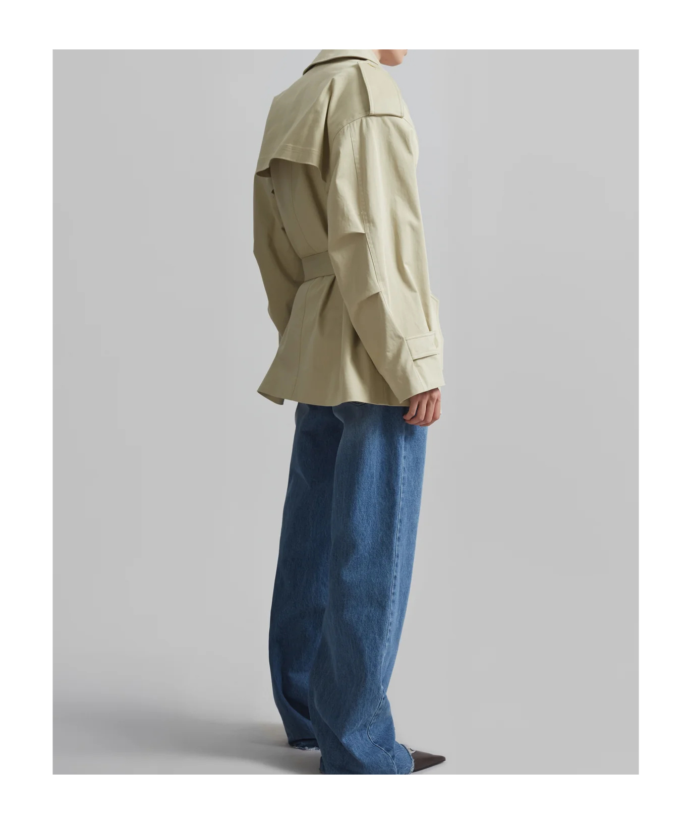 THE FRANKIE SHOP ZURICH SHORT TRENCH COAT