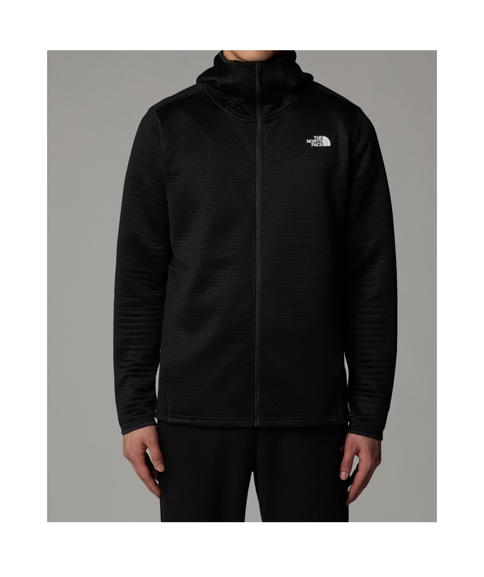 Shop The North Face Knitted Hooded Jacket In Black
