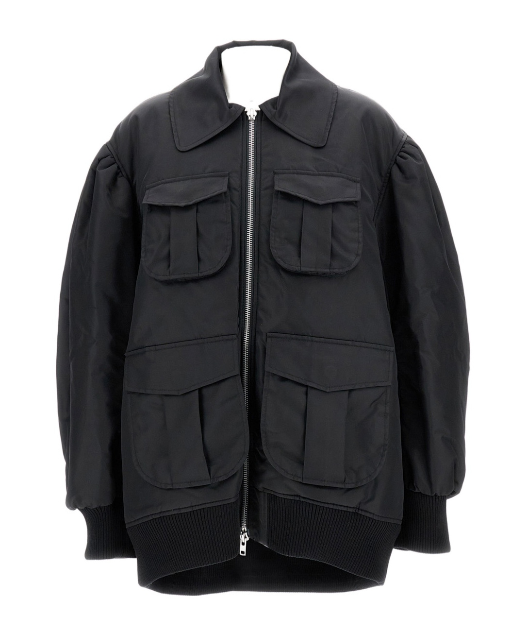 Simone Rocha Lapel Casual Jacket In Black