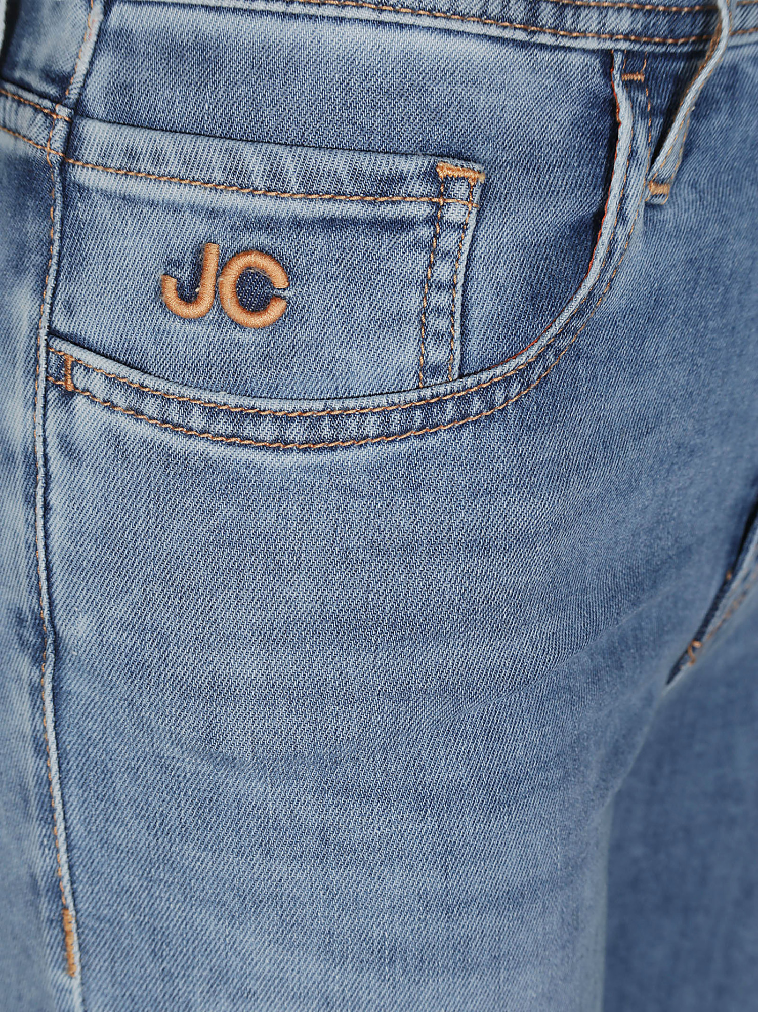Jacob Cohen Regular Bootcut Jeans Contrast Stitching In Blue