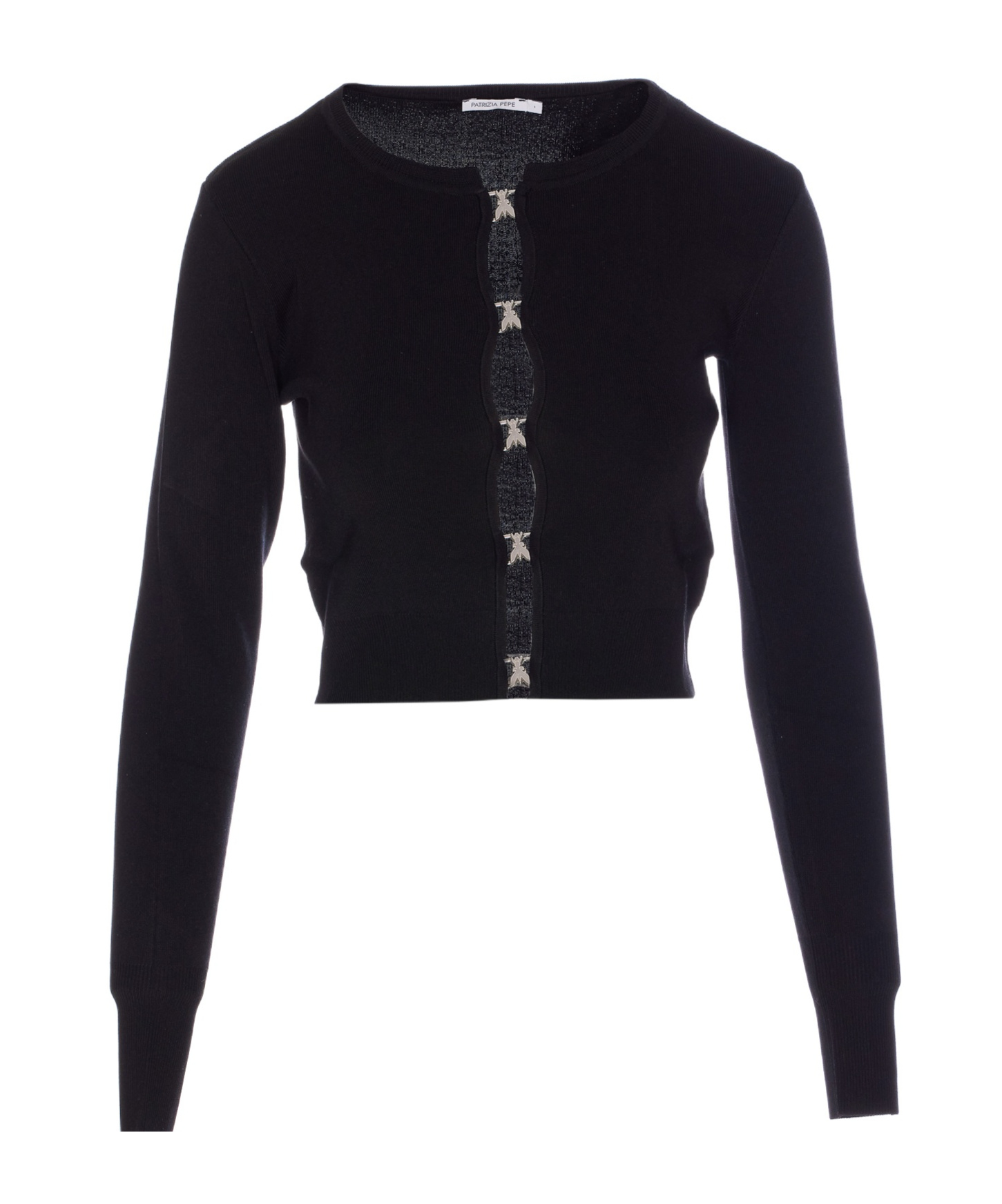 Shop Patrizia Pepe Logo-detail Cardigan