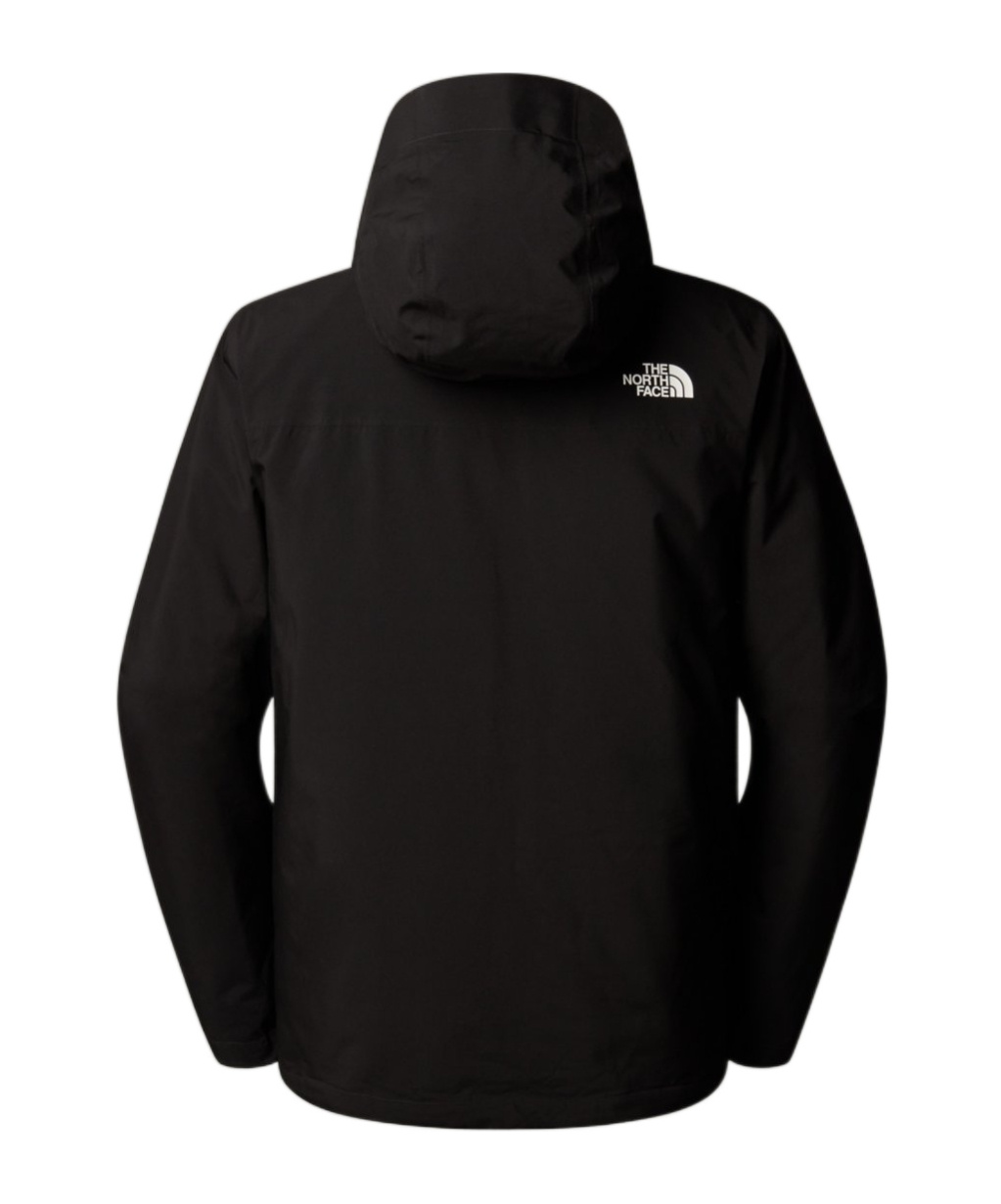 The North Face Dryvent Mono Black Jacket With Logo Printed On The Front In Tech Fabric Man In Black