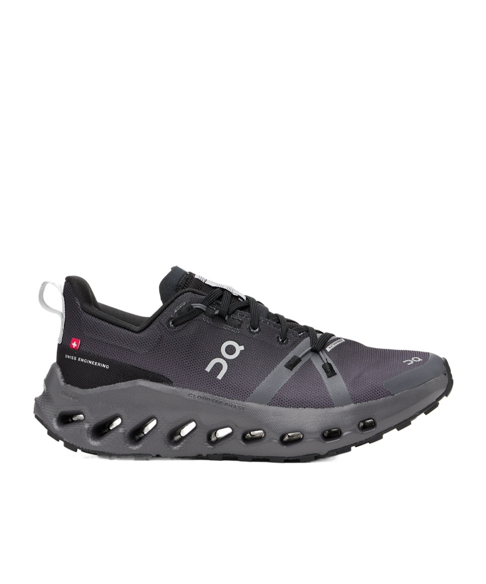 On Running Cloudsurfer Trail Wp Sneakers In Black