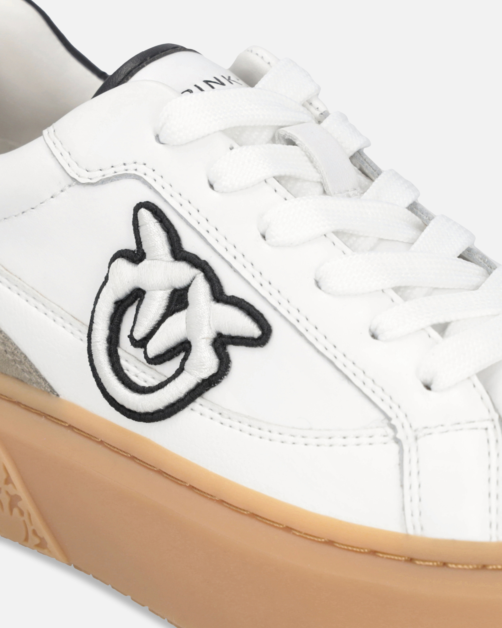 Pinko Platform Trainers In White