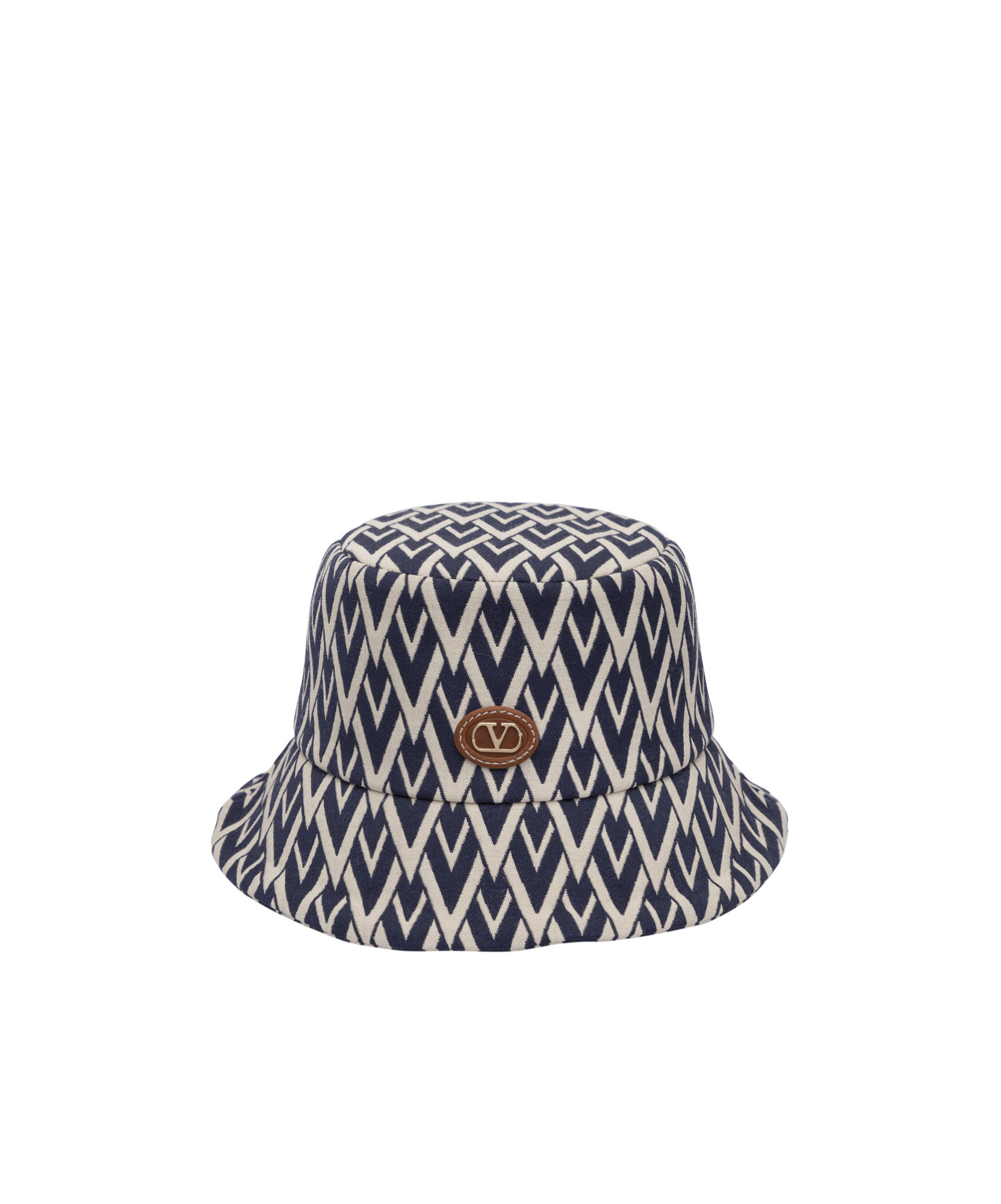 Valentino Toute La V Wool Fisherman Hat In Black