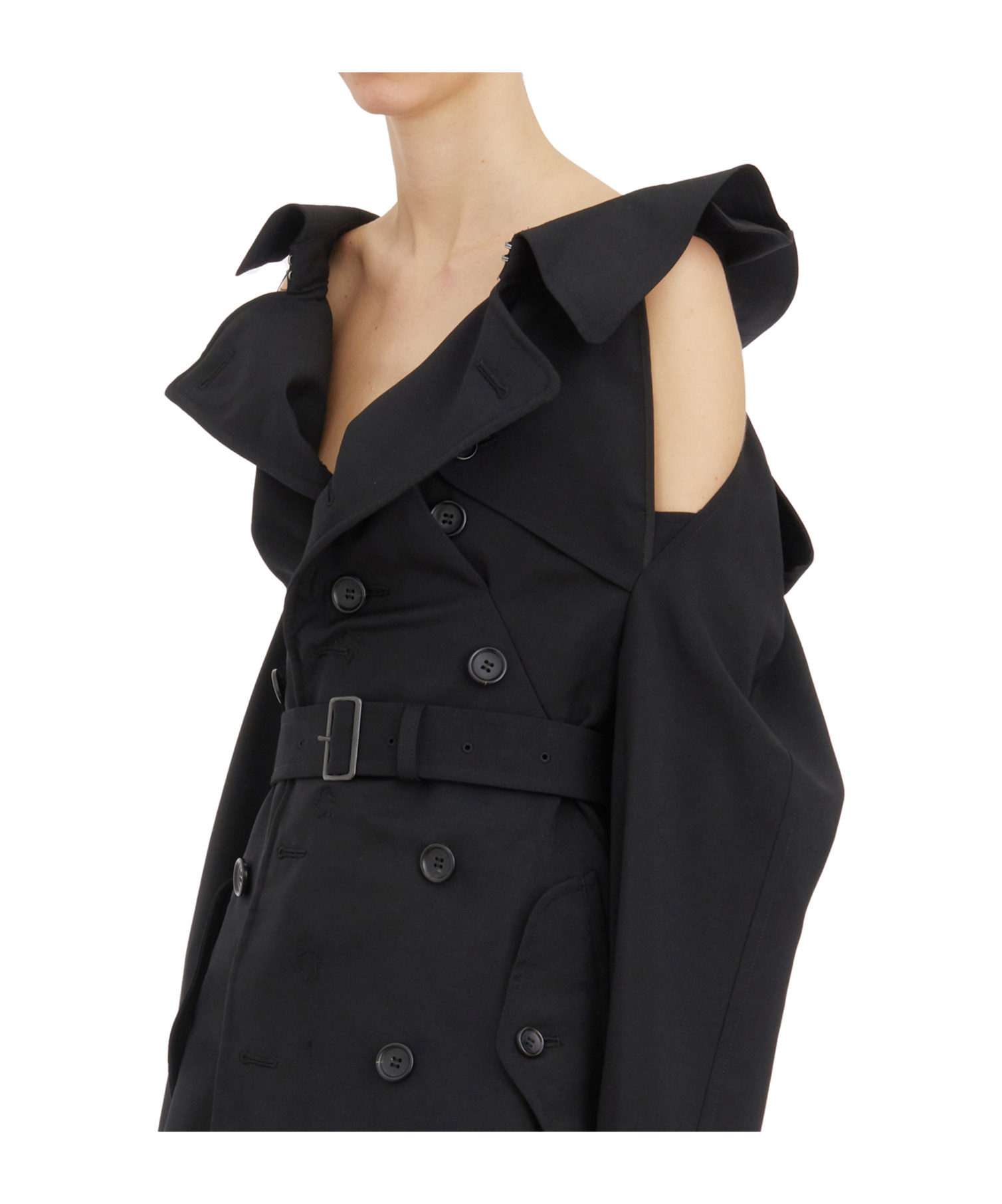 Junya Watanabe Strapless Windbreaker In Black