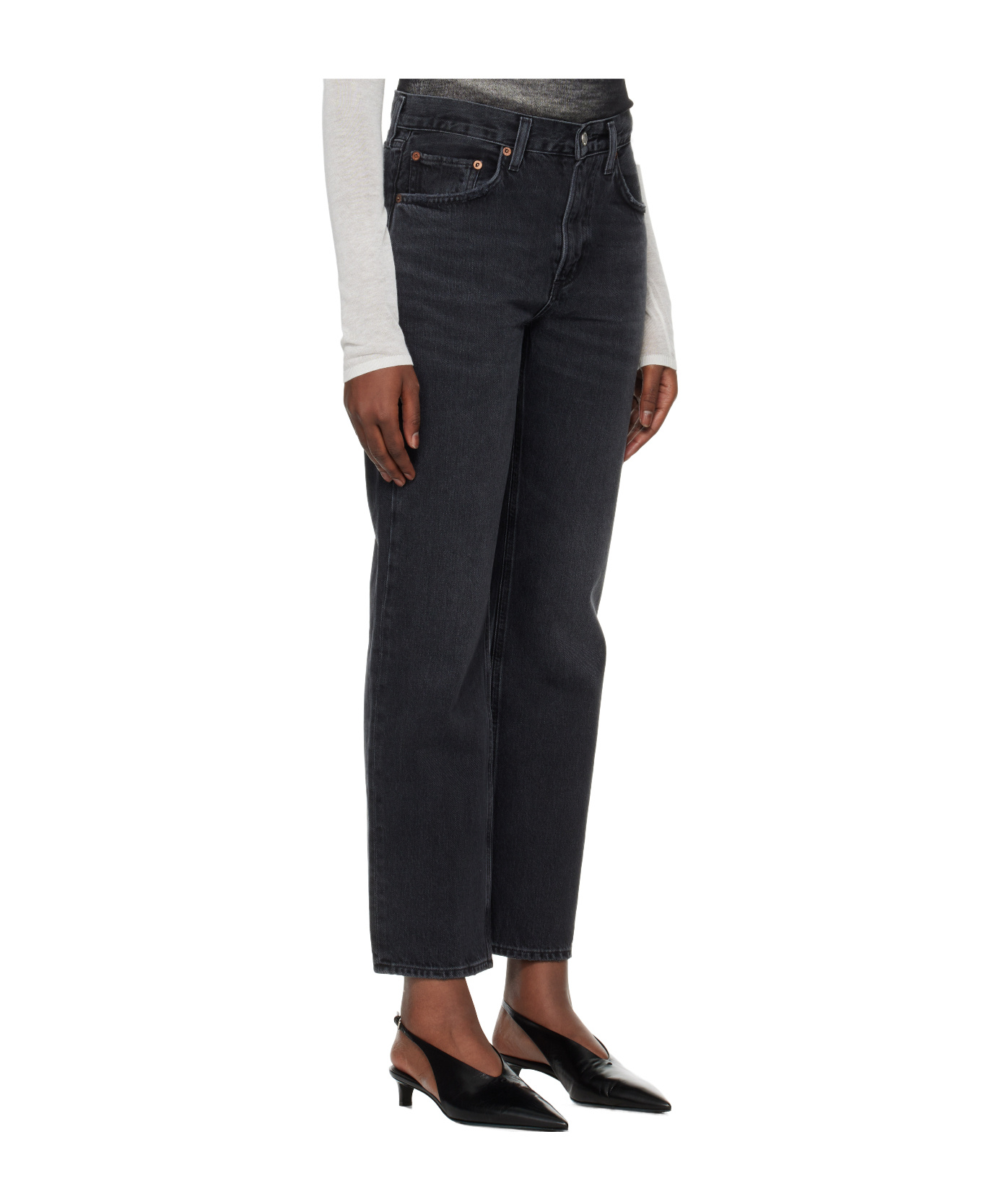 Agolde 90s Pinch Waist Straight-leg High-rise Organic-cotton Denim Jeans