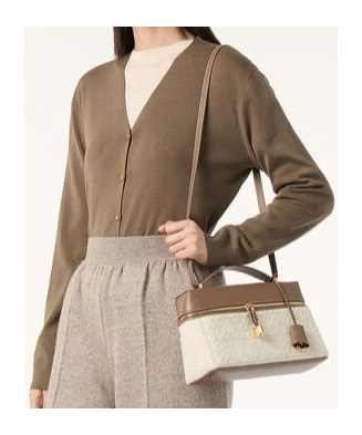 Loro Piana Siena Cardigan In Smoky Wood Color