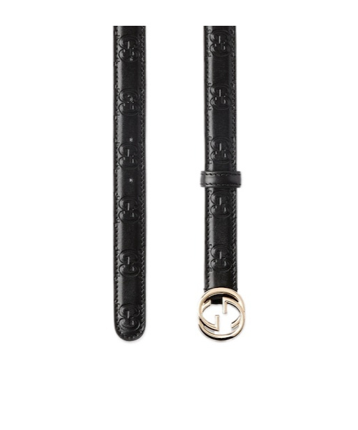 Gucci Interlocking Waist Belt In Black