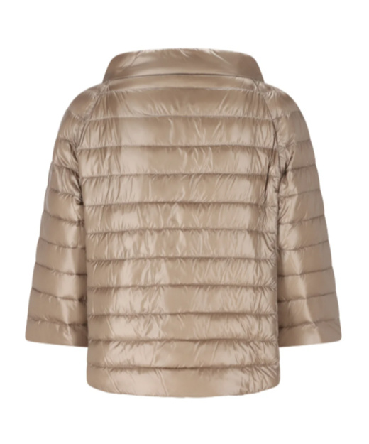 Herno Beige Nylon Down Reversible Jacket In Nude