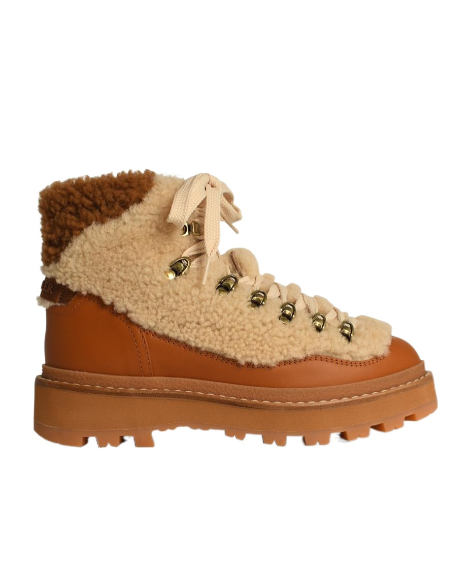 Moncler Peka Trek Hiking Boots In Nude