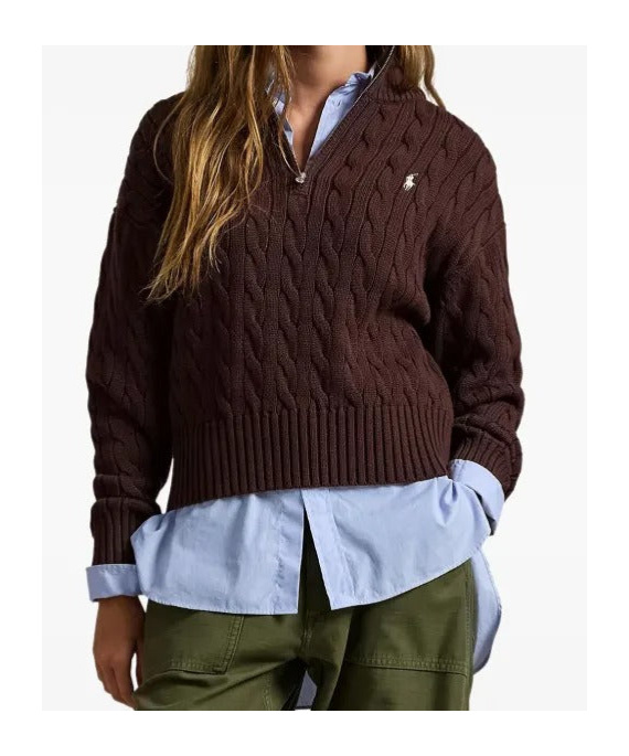 Polo Ralph Lauren Half-zip Pullover In Animal Print