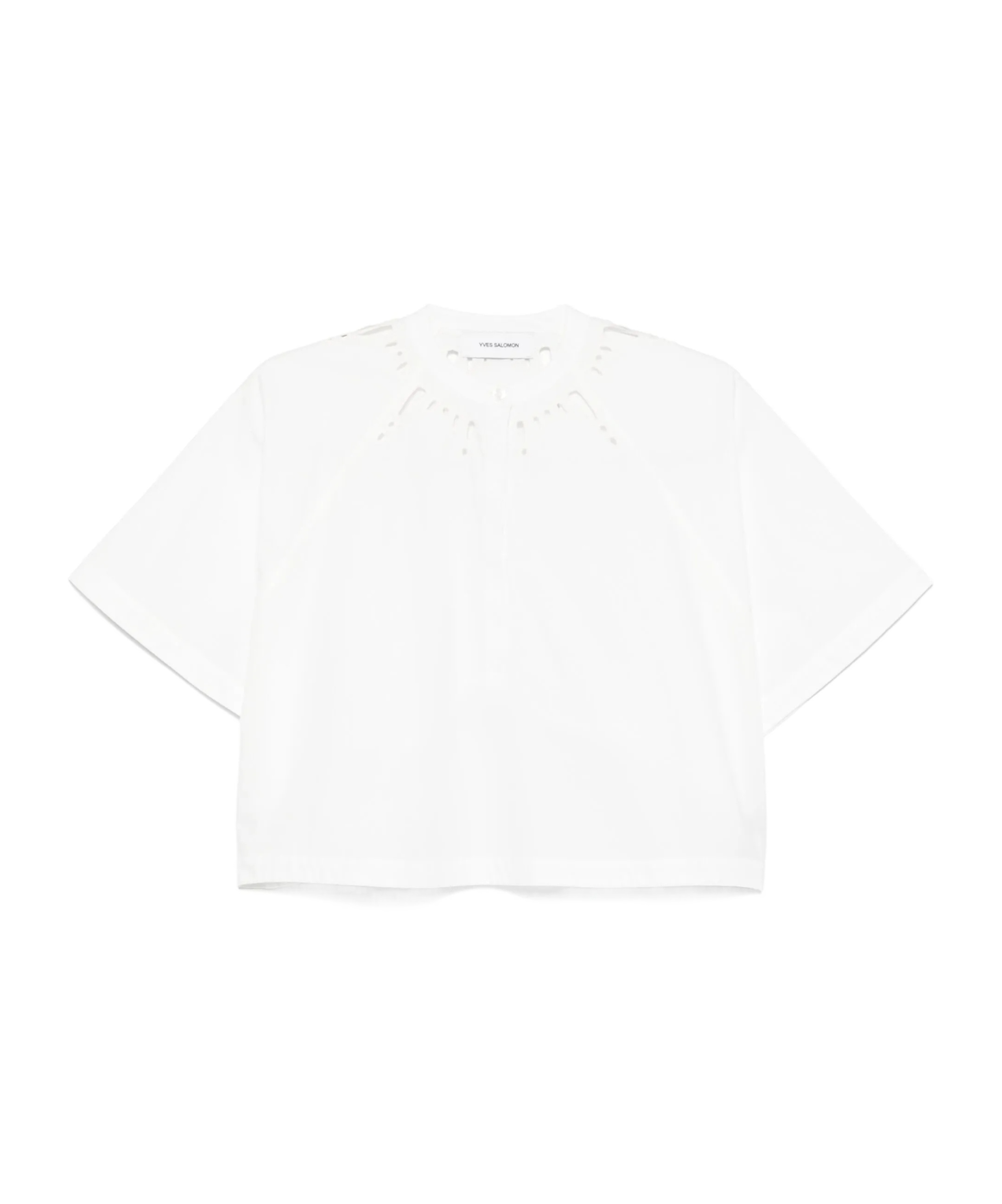 YVES SALOMON CUT OUT-DETAIL BLOUSE 