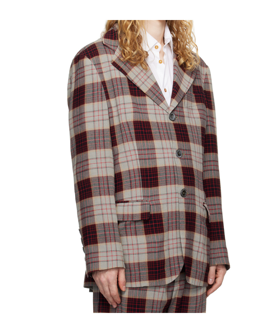 Vivienne Westwood Checked Suit Coat In Multicolor