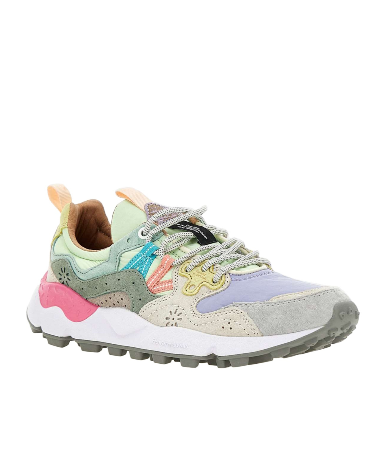 Flower Mountain Round-head Sneakers In White