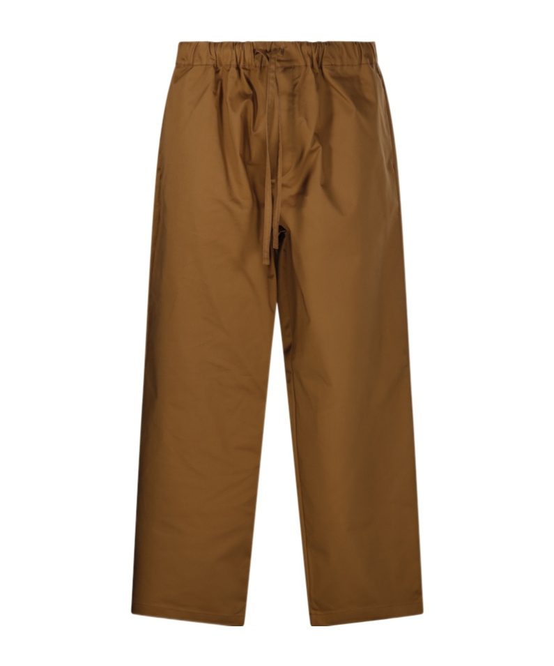 Darkpark Elastic Waist Casual Pants In Brown