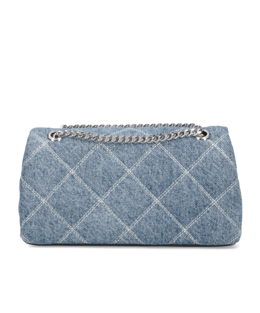 Marc Jacobs Dual Quilted Denim Chained Crossbody Bag
