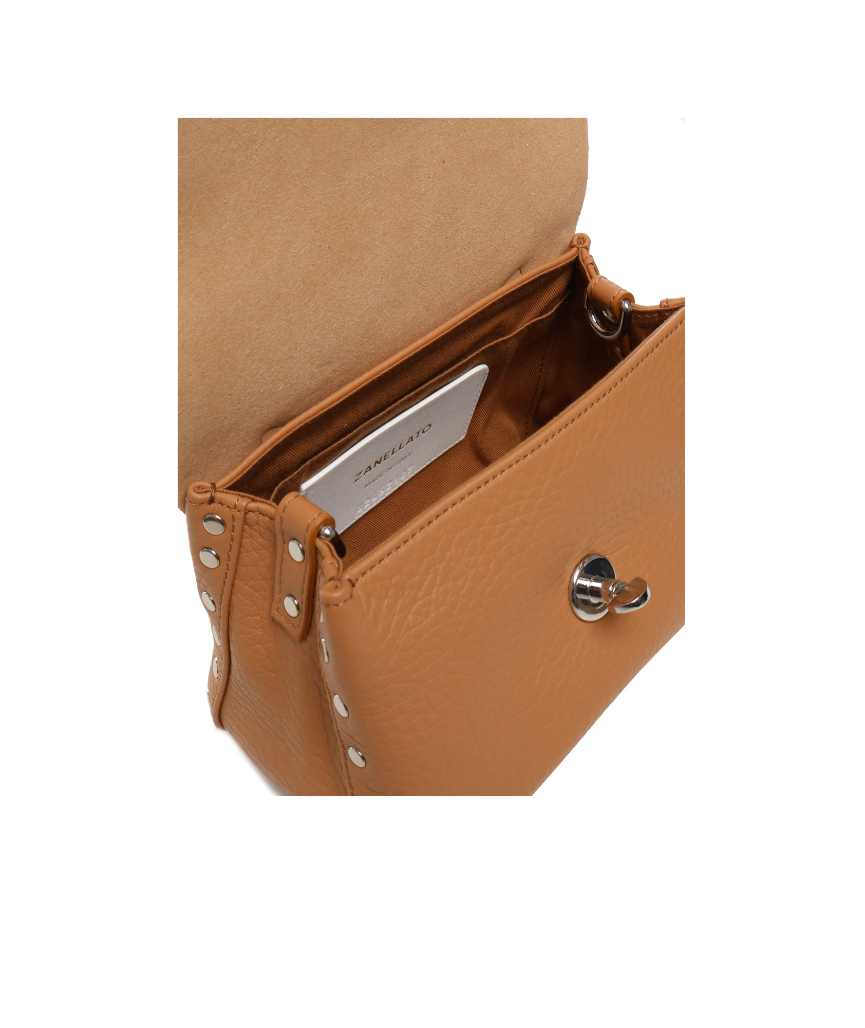 Shop Zanellato Flip Shoulder Bag In Brown