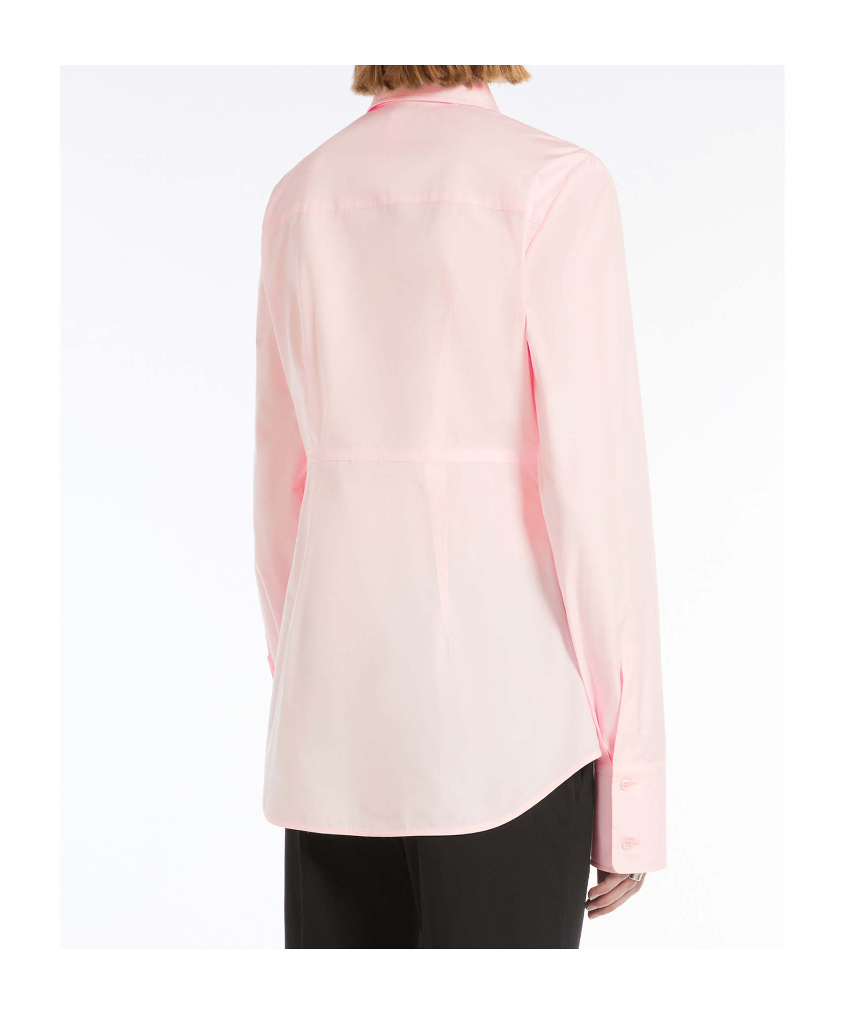 Sportmax Slim-fit Poplin Shirt In Pink