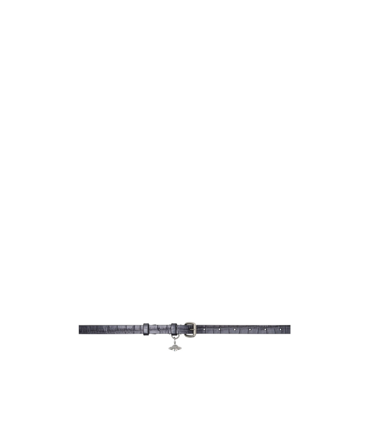 Vivienne Westwood Alex Mini Charm Belt In Gray