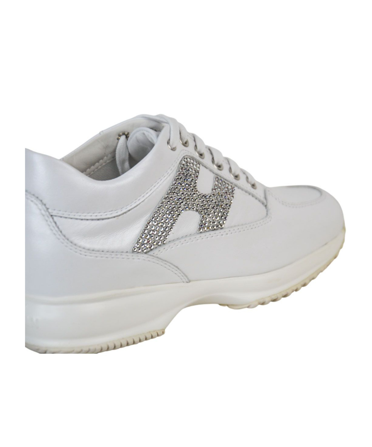 Hogan Round Toe Sneakers In White