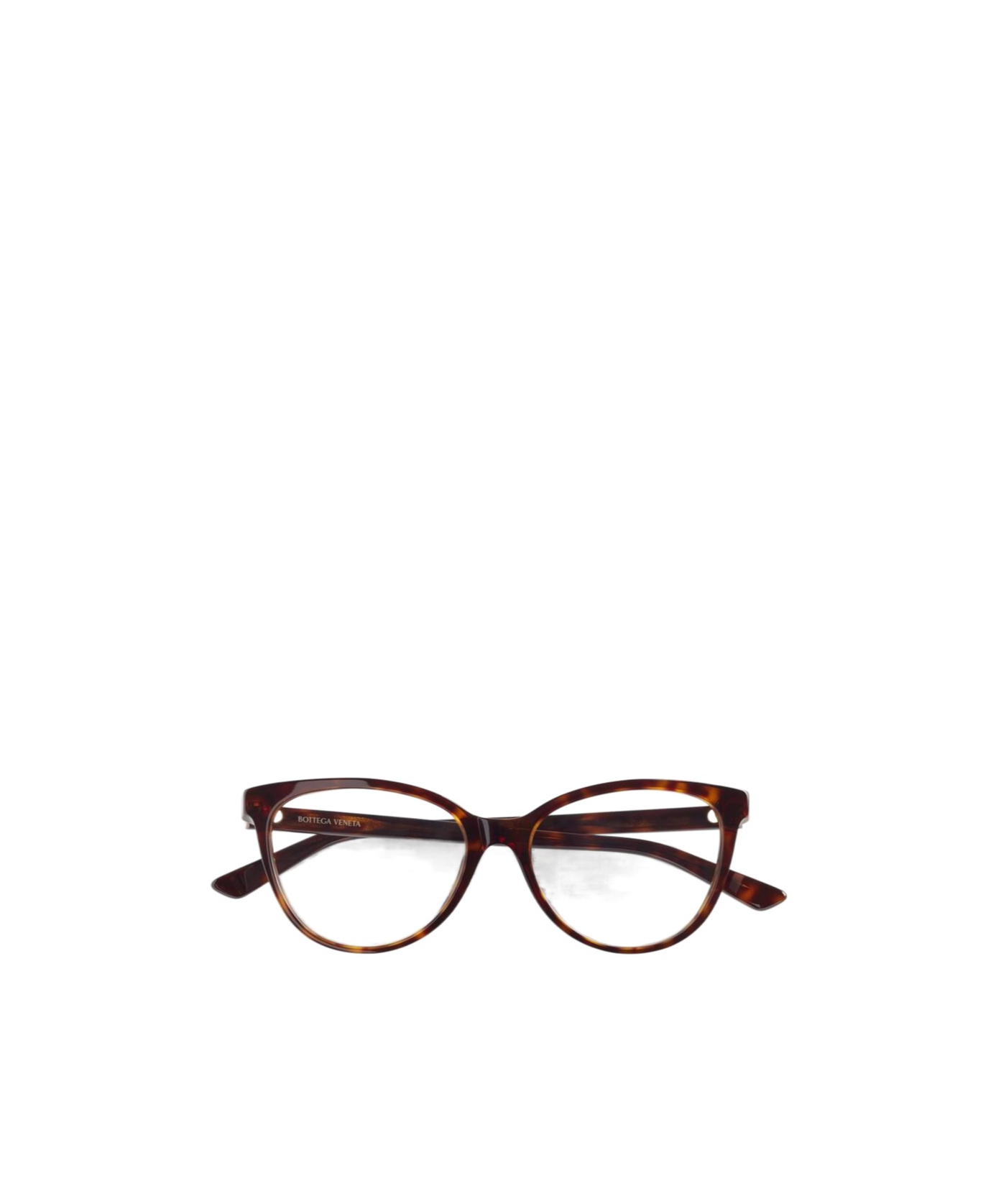 Bottega Veneta Cat Eye Frame Plain Glasses In White