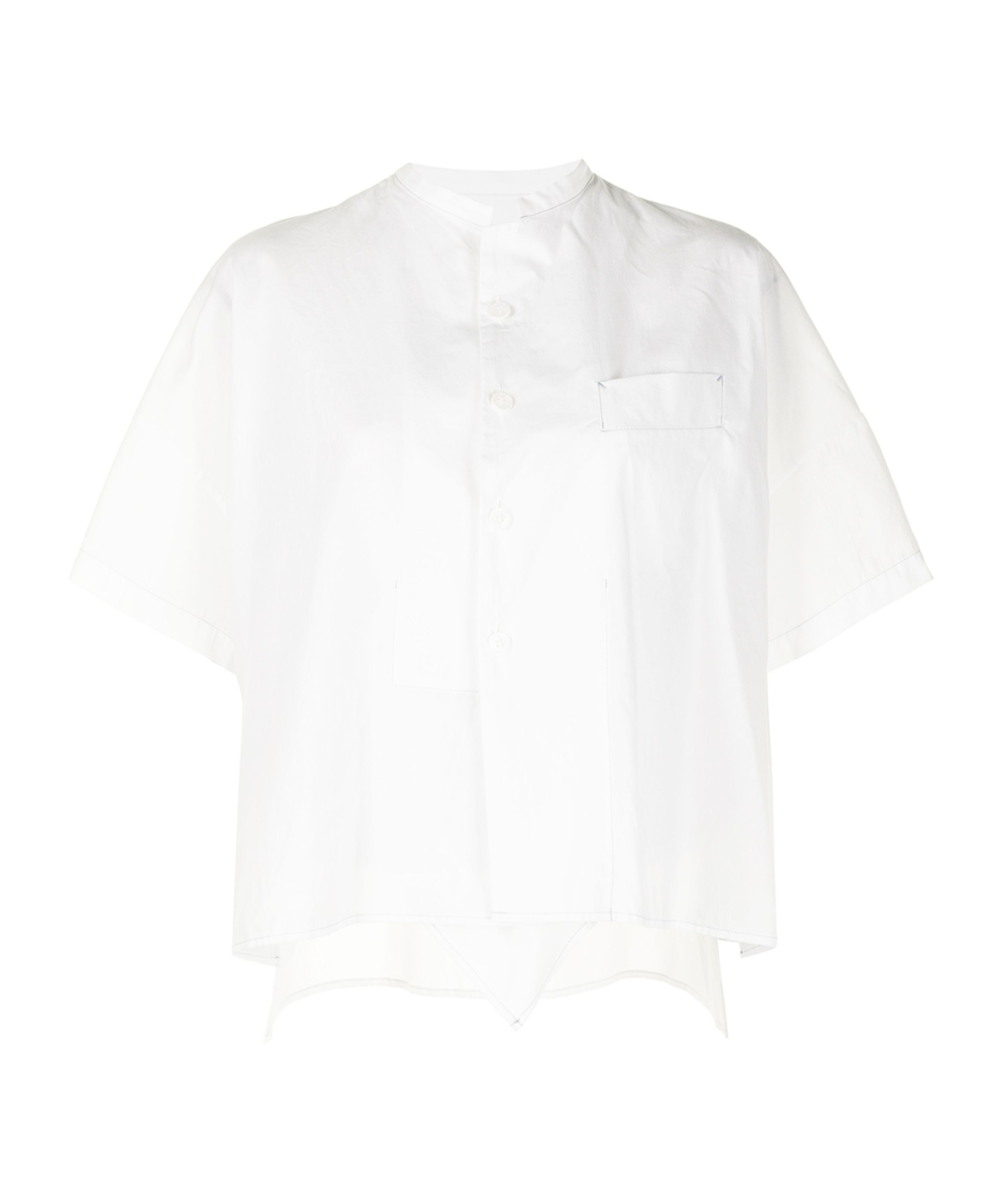 Y's Oversized Short-sleeve Shirt In White