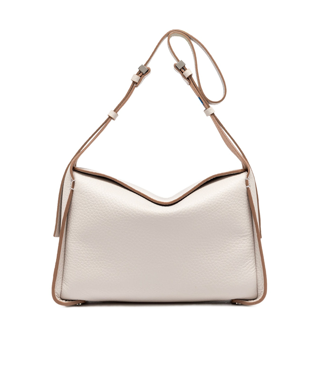 Gianni Chiarini Square Shoulder Bag In White