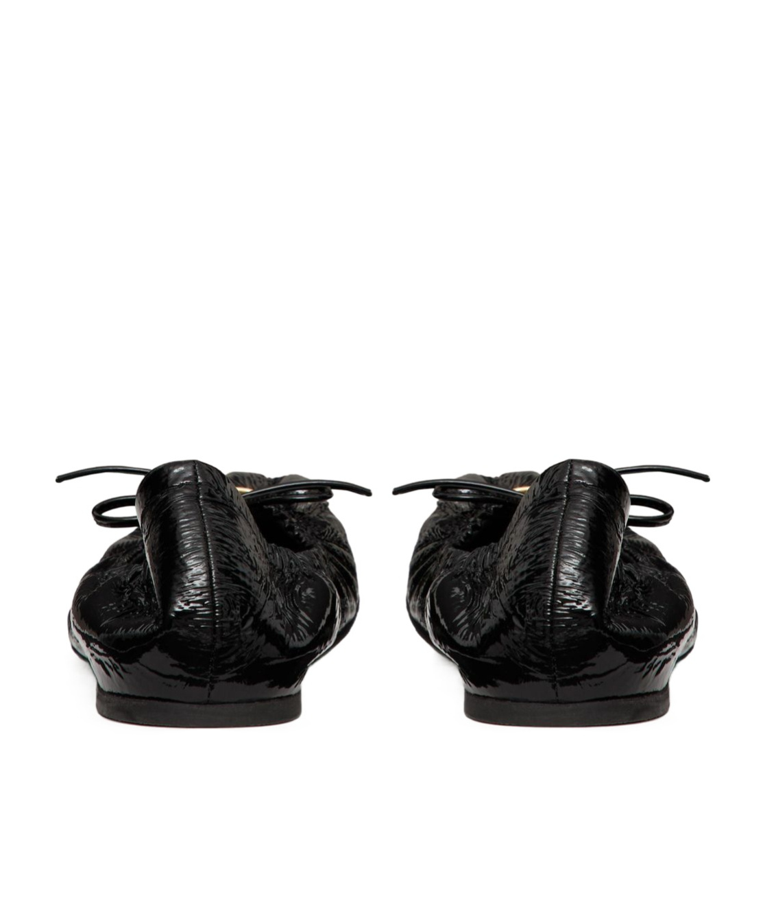 Valentino Vlogo Signature Ruched Slip-on Ballerina In Black