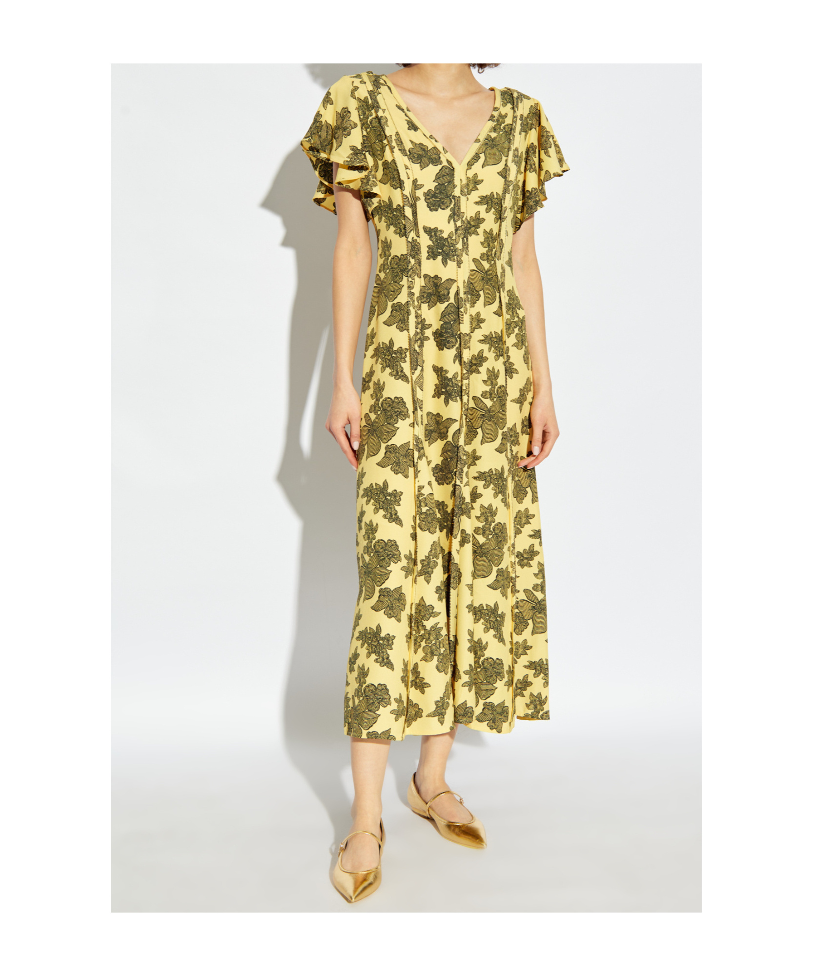 Shop Ulla Johnson Evette Maxi Dress In Green