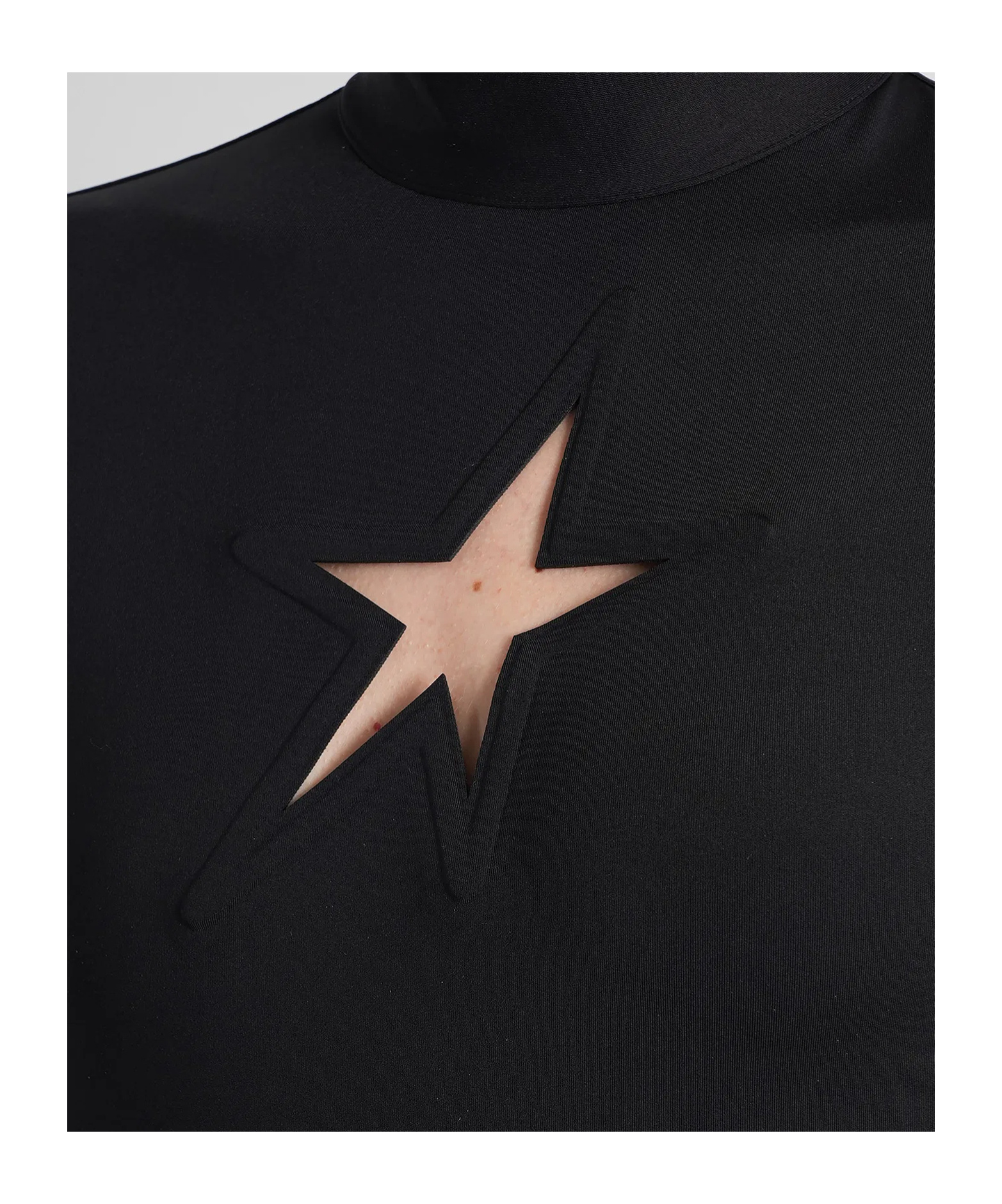 Mugler Openwork Detail Blouse In Black
