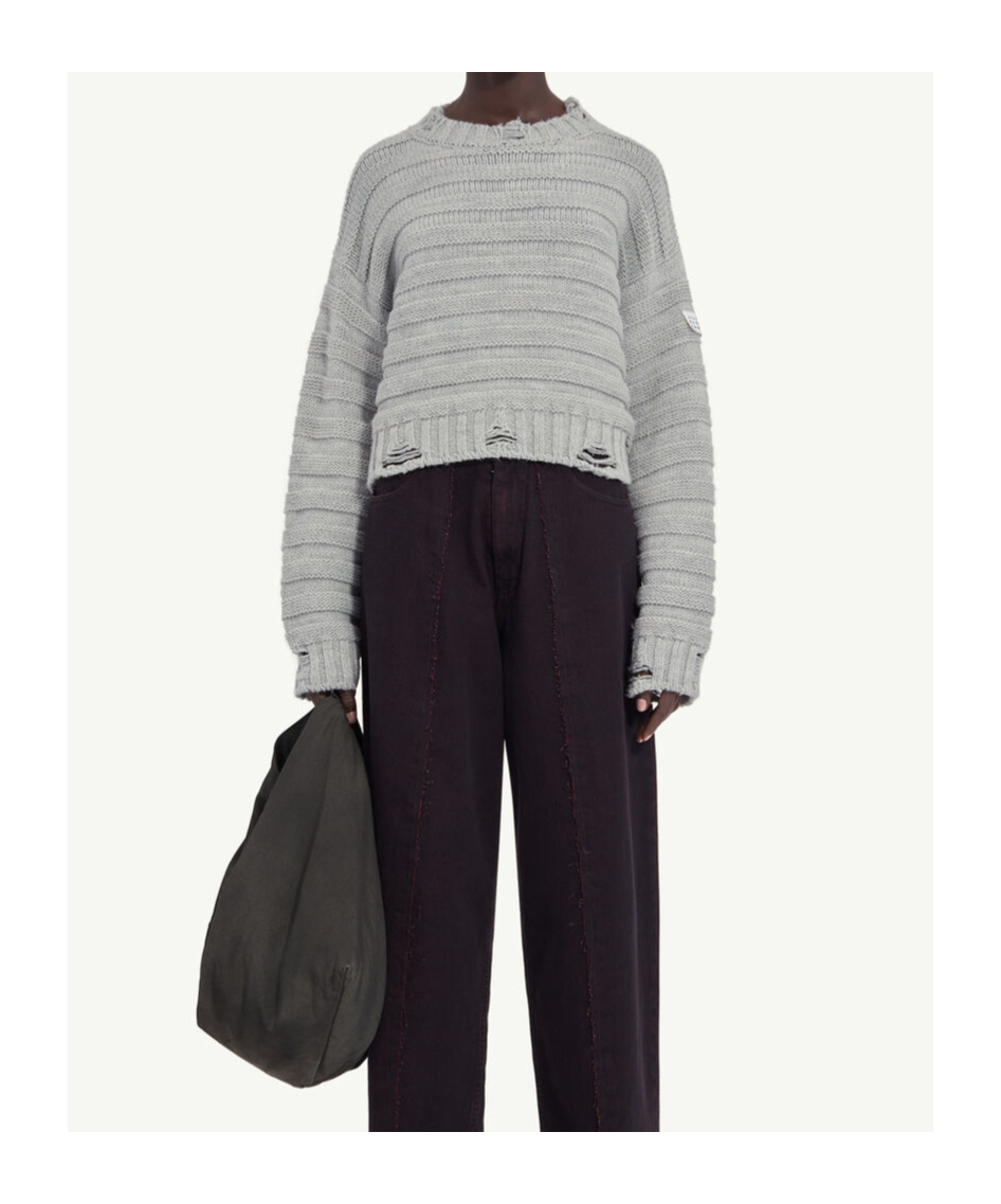 Mm6 Maison Margiela Wool Jumper In Gray