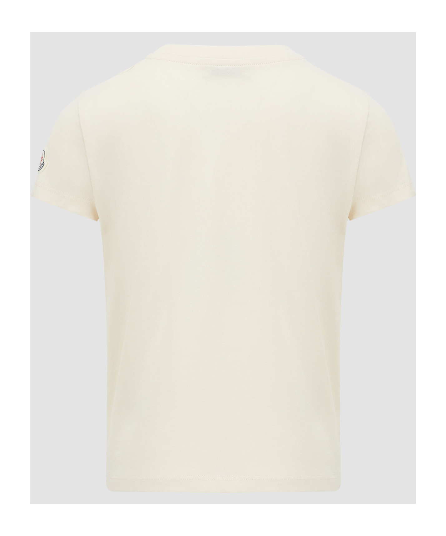 Moncler Crystal Logo T-shirt In Nude
