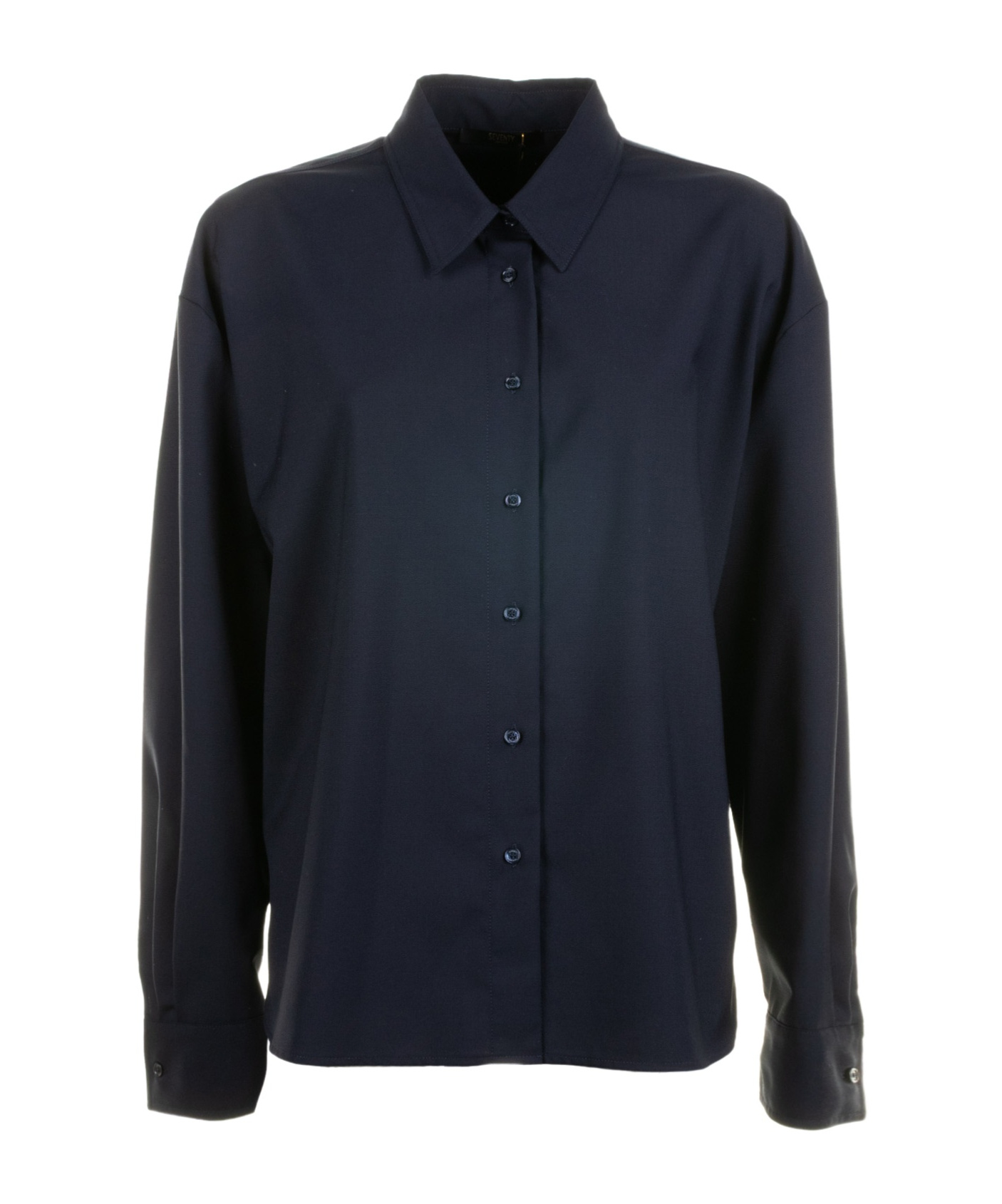 Seventy Long-sleeve Button-up Shirt In Black