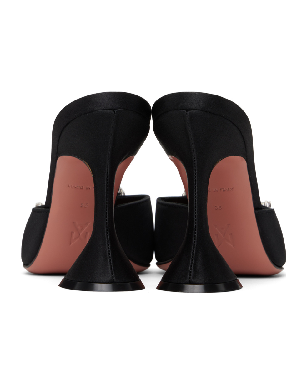Amina Muaddi Rosie 95mm Crystal-embellished Pumps In Black