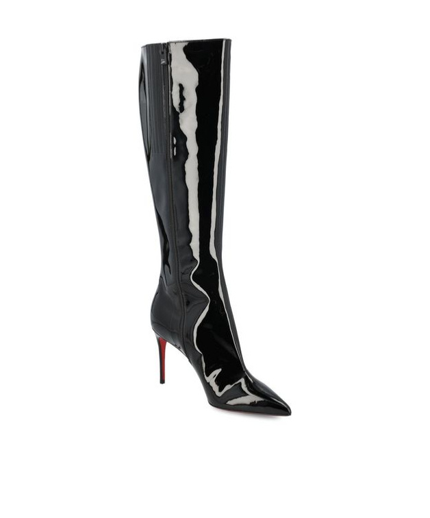 Christian Louboutin Pointed-toe Boots In Black