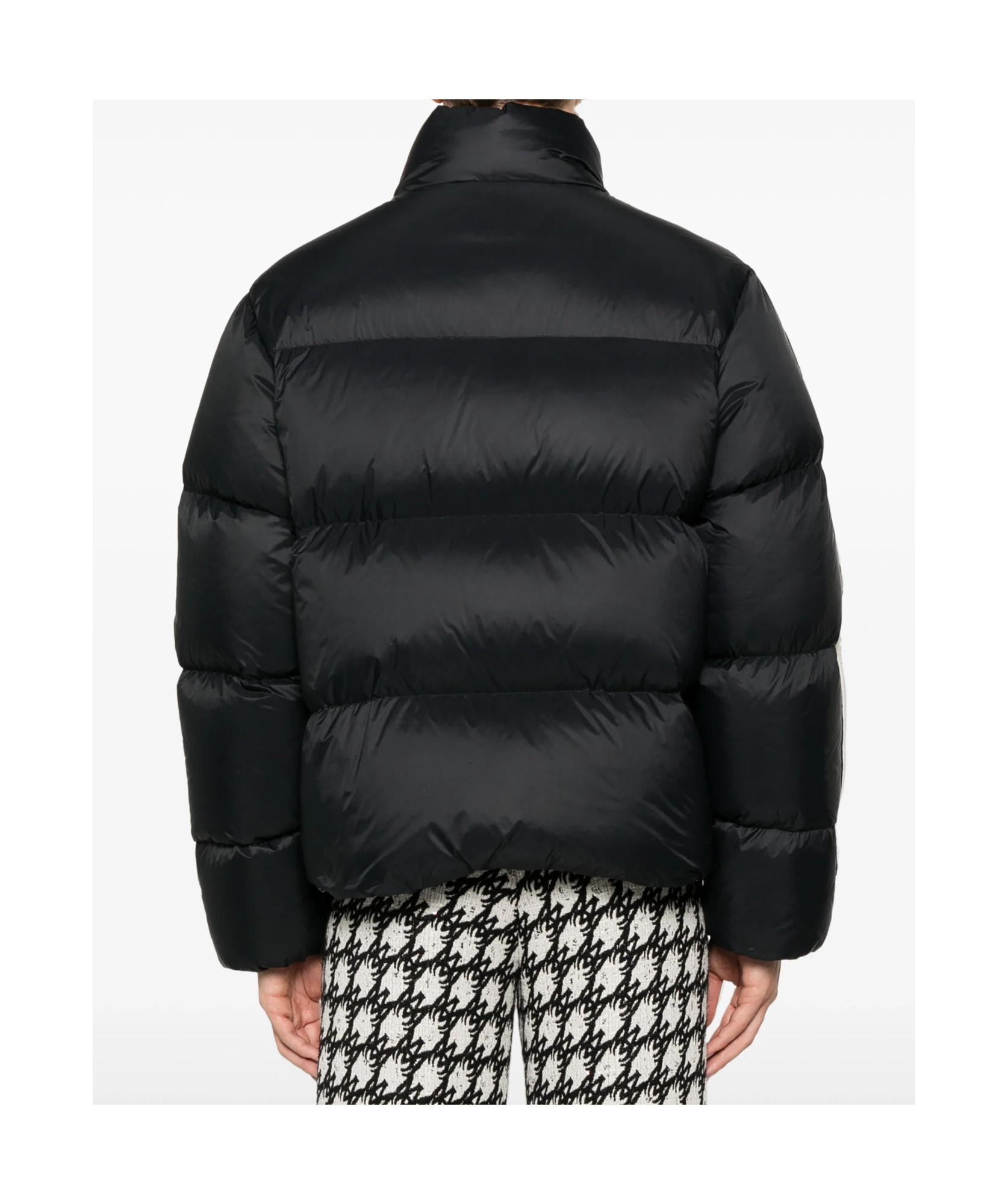 Amiri Mens Black Bones Logo-patch Shell-down Jacket In Black